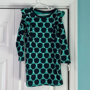 Tea collection dress with ruffle detail